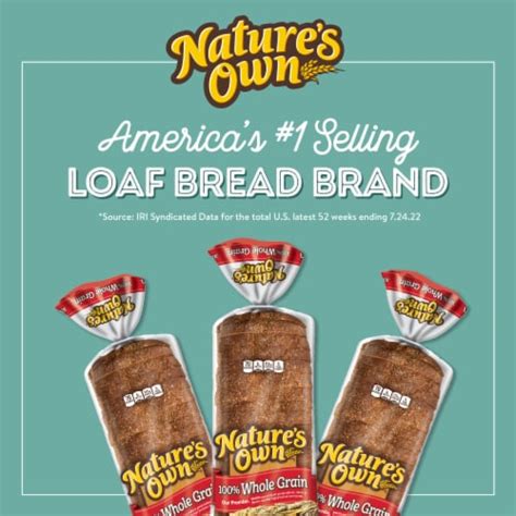 Natures Own 100 Whole Grain Sandwich Bread 20 Oz Smiths Food And Drug