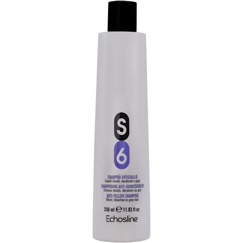 Echosline S6 Anti Yellow Shampoo šampon Neutralizující žluté Tóny Na