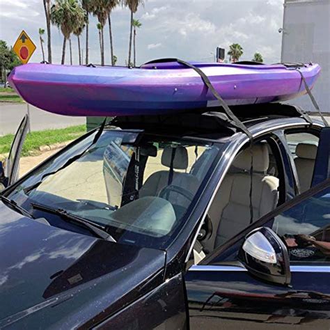 Bilateral Kayak And Canoe Car Racks J Bar With Paddle Holder For Easy Mount Kayaksurfskicanoe