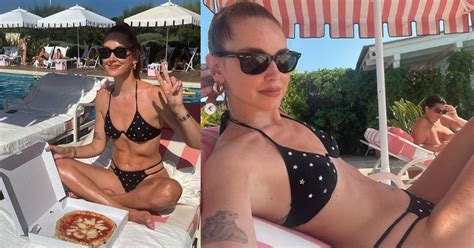 Chiara Ferragni Trendy A Saint Tropez Il Bikini Cut Out Ha I Tagli