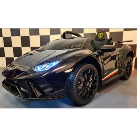 Coche El Ctrico Infantil Lamborghini Huracan V Negro Metalizado