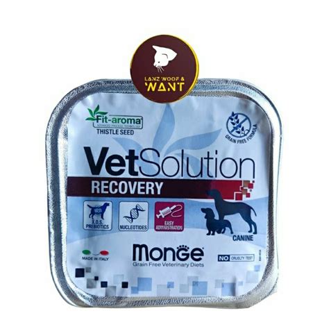 MONGE VET SOLUTION RECOVERY CANINE 150GRAMS(ALLU TRAY) | Shopee Philippines