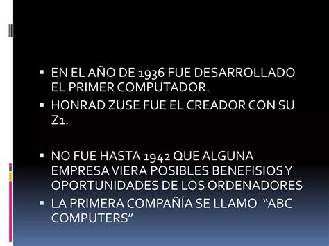 La Historia Del Ordenador PPT