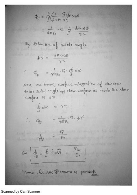 Gauss's Theorem And Its Application - Notes - LearnPick India