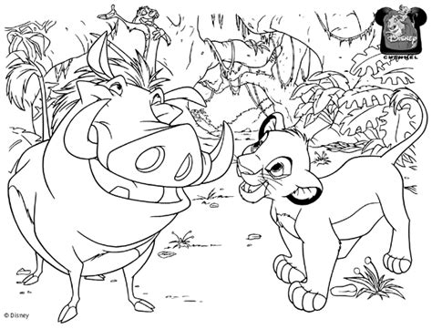 Hakuna Matata Pages Coloring Pages