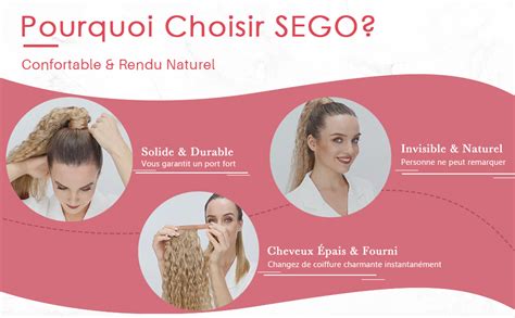 Sego Rajout Queue De Cheval Afro Cr Pu Boucl Ponytail Extension