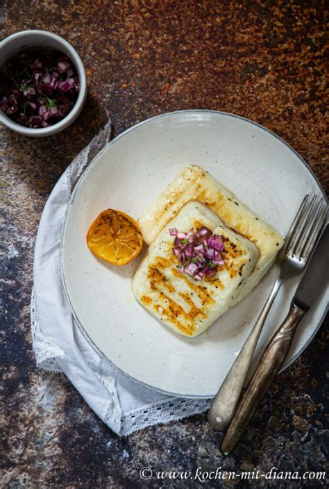 Gegrillter Halloumi Mit Zitronensalsa Kochen Mit Diana