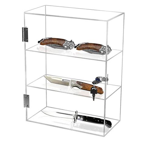 Custom Clear Acrylic Display Cabinet Locking Acrylic Showcase Clear Acrylic Display Case With