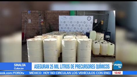 Decomisan 25 Mil Litros De Precursores Químicos En Sinaloa Televisa News