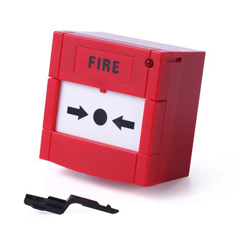 Yellow Fire Alarm Manual Call Point Emergency Push Button With Led Indication Buy Emergency