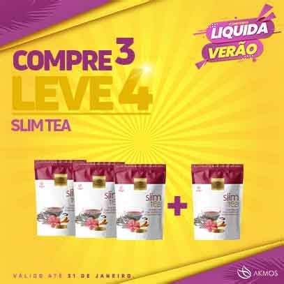 Loja Oficial Akmos Liquida Verao Slim Tea