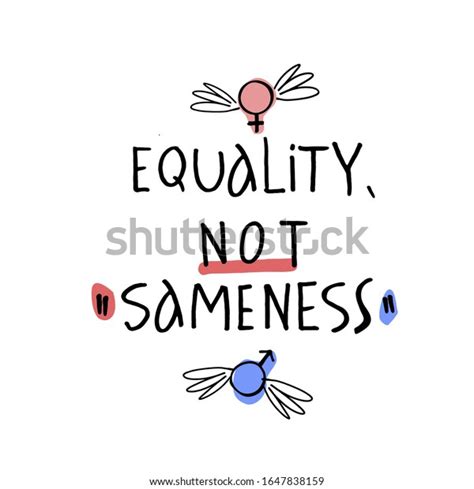 Gender Equality Slogan International Womens Day Stock Vector Royalty