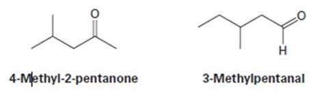 Methyl Pentanone And Methylpentanal Are Isomers Explain How You