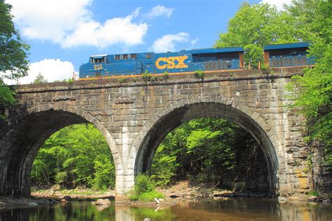 Keystone Arches Double Arch Railroad Bridge Photograph by John Burk