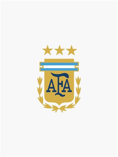 Argentina AFA 3 Stars Logo Sticker For Sale By Crscntbttrfly