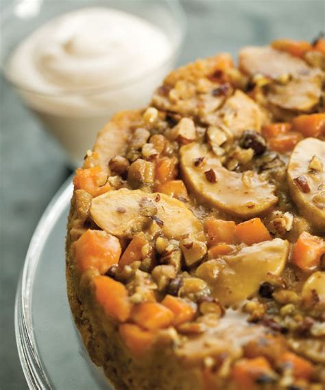 Gâteau aux épices renversés à la citrouille et aux pommes Les