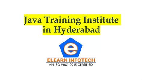 Ppt Java Training Institute In Hyderabad Powerpoint Presentation