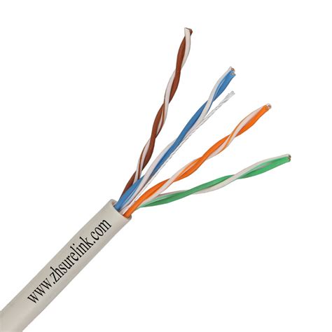 Customized 4 Pair 24AWG CCA Or Bare Copper LAN Cable Data Cable UTP