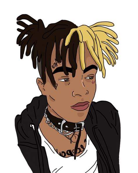 Xxxtentacion Cartoon Rest In Peace Xxxtentacion Though A Controversial Figure Due To His