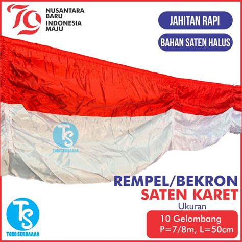 Jual Bendera Merah Putih Dekorasi Bekron Background Rempel Rumbay