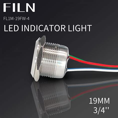 Filn Mm V V Ip Red Yellow Blue Led Color Indicator Light