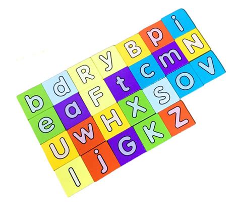 Kids Wooden 2in1 Letter Matching Game Mgt Toys