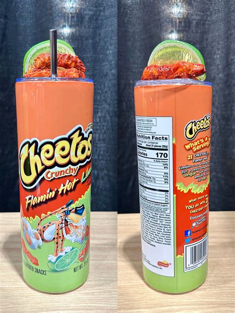 Oz Flamin Hot Lime Cheetos Tumbler Etsy