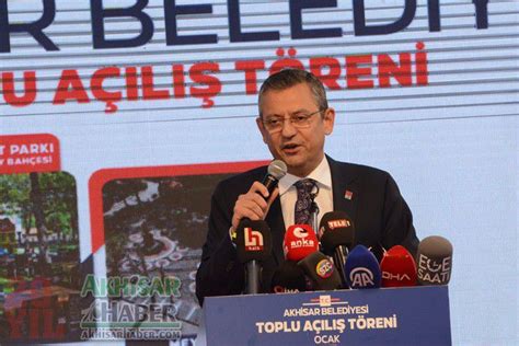 CHP Genel Başkanı Özel Akhisar da toplu açılış törenine katıldı