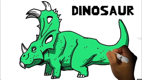 Easy How To Draw Sinoceratops Jurassic World