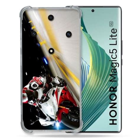 Coque Renforcée Pour Honor Magic 5 Lite Moto Course GP R6 taille unique