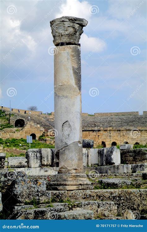 Turkey Hierapolis Pamukkale Archaeological Site Of The Ancient