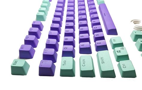 104 Doubleshot OEM PBT Keycaps (Purple Love) (PBT2-33)