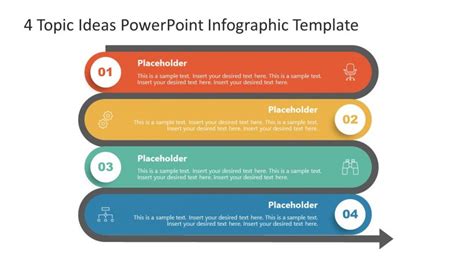 4 Topics Infographic Layout for Presentation - SlideModel