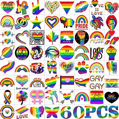 Coktak Pcs Gay Pride Tattoos For Women Adults Lgbt Pride Face