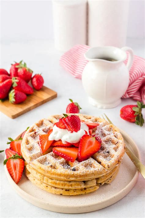 Homemade Strawberry Waffles Recipe Frugal Mom Eh