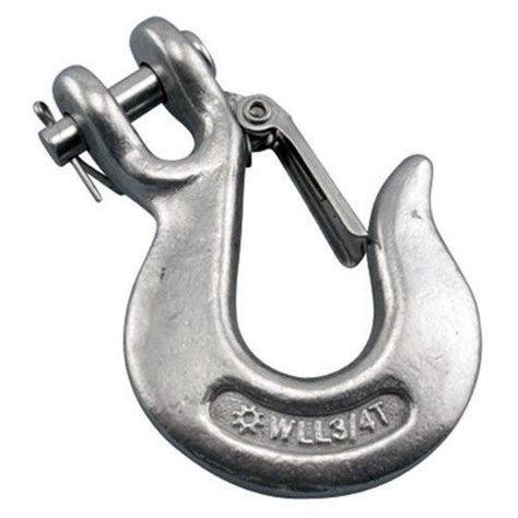 Stainless Steel Clevis Slip Hook With Safety Catch 6mm 12mm