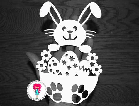 Garçon lapin de Pâques papier coupé svg dxf eps et les fichiers