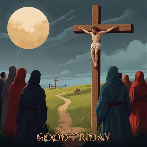 Good Friday Illustration With Cross Pictures