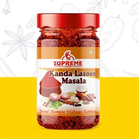 G Kanda Lasoon Masala Packaging Size Required Gm At Pack