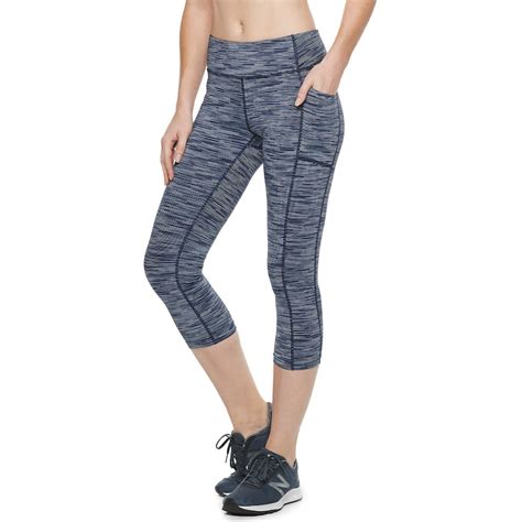 Capri Leggings Pink Dye Vogue Fit 21 Gray Camo Tek Gear Womens