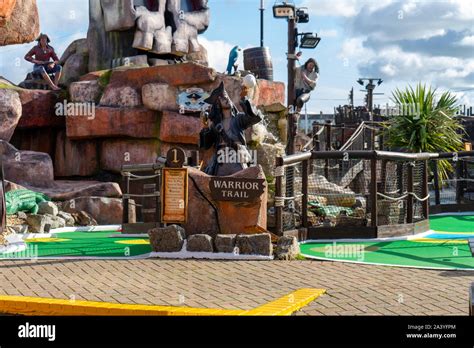 A Pirate Crazy Golf Or Mini Golf Course Stock Photo Alamy