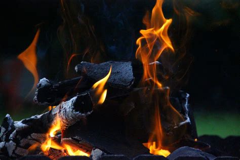 Burning Charcoal on the Fire Pit · Free Stock Photo