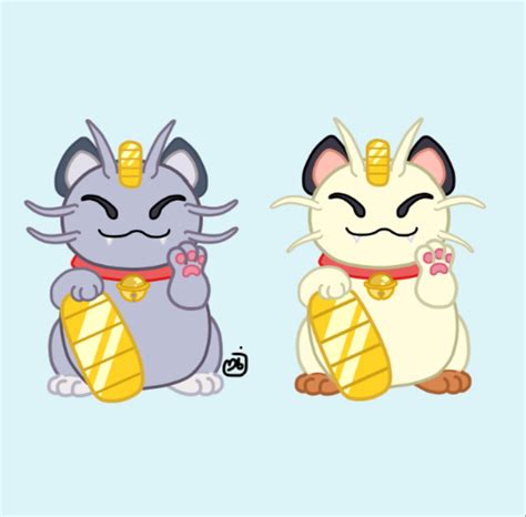 Lucky Meowths By Coralyogurt On Deviantart