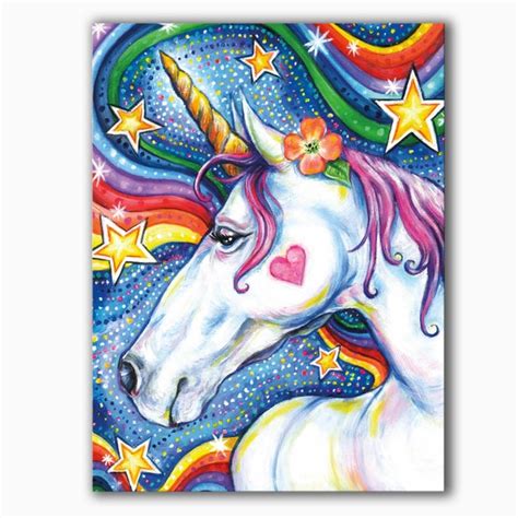 Rainbow Unicorn Unicorn Gift Unicorn Art Unicorn Art Print | Etsy