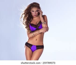 Sexy Woman Posing Lingerie Stock Photo Shutterstock