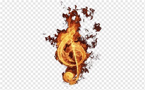 Fiery Music Notation Fiery Music Symbol Png Pngwing