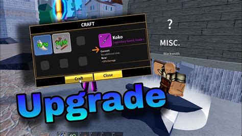 How To Upgrade Koko With Blacksmith Bloxfruits Upd Youtube