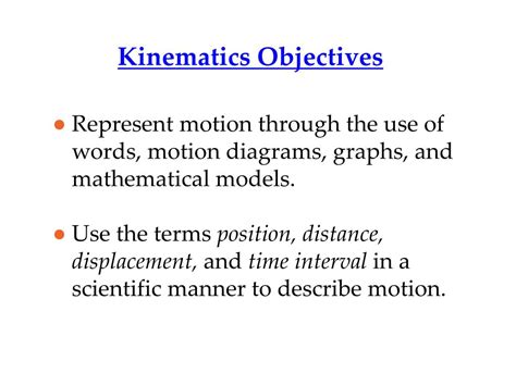 Ppt Describing Motion Kinematics In One Dimension Powerpoint