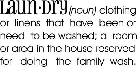 Laundry Room Clothesline Vinyl Decal Quote The Walls