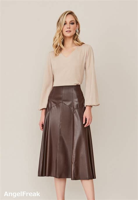 Pin By Angelfreak On Leatherskirt Leather A Line Skirt Leather Skirt